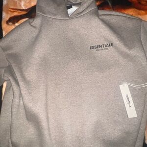 Fear of god Essentials hoodie FW24 heather gray